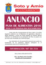 Plan de alimentos 2016.